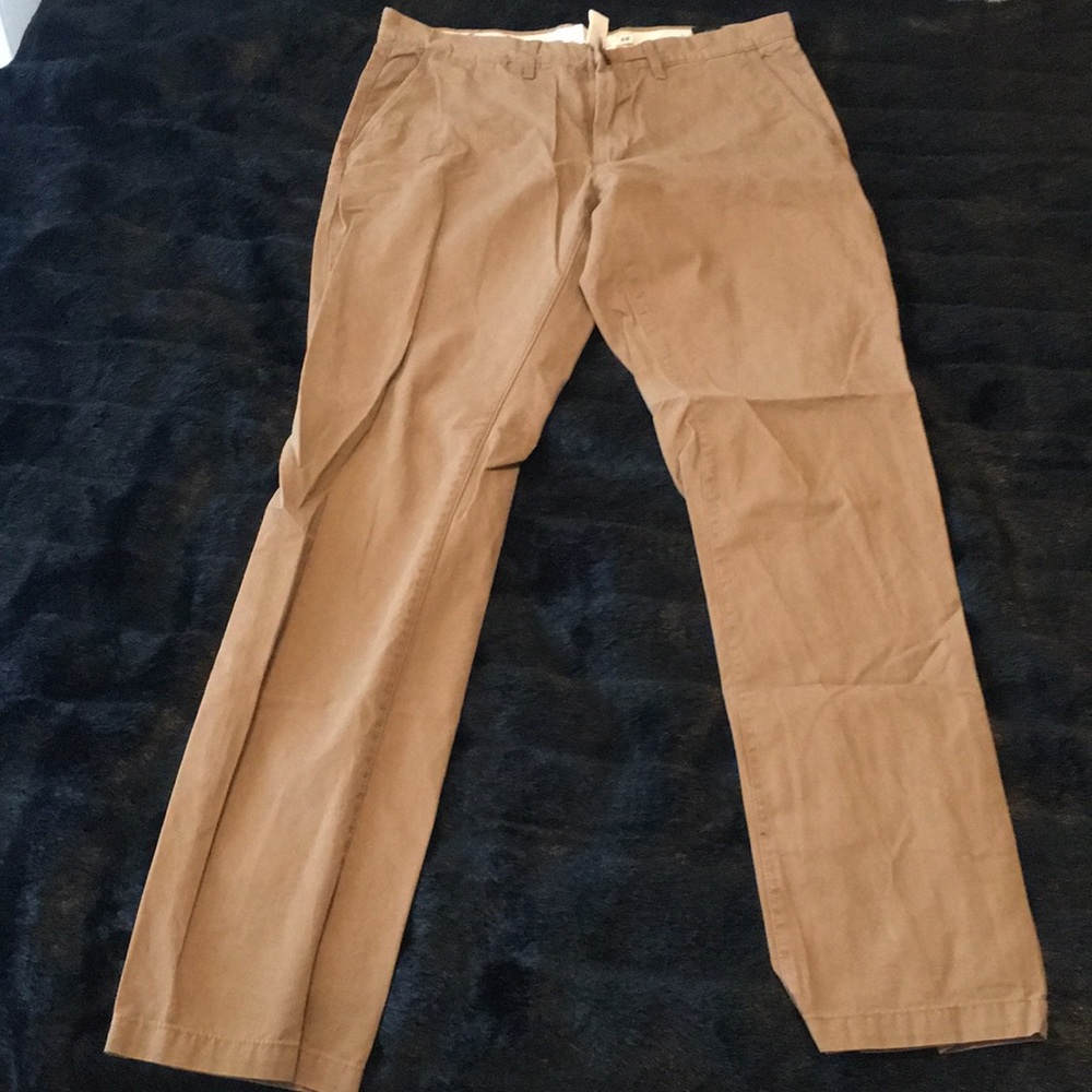 H&M slim khaki canvas pants